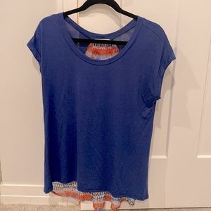 Blue Casual/Party Short Sleeve Shirt